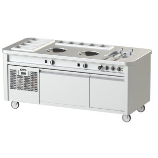 GOURMET STATION – DOUBLE INDUCTION WOK Model NKBL 20-90 WWP