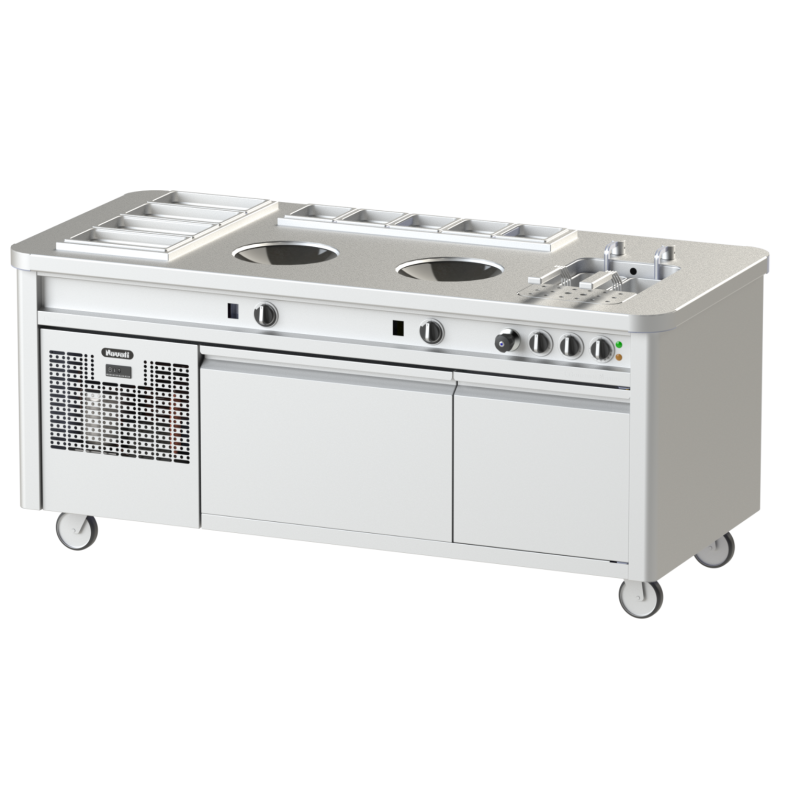 GOURMET STATION – DOUBLE INDUCTION WOK Model NKBL 20-90 WWP