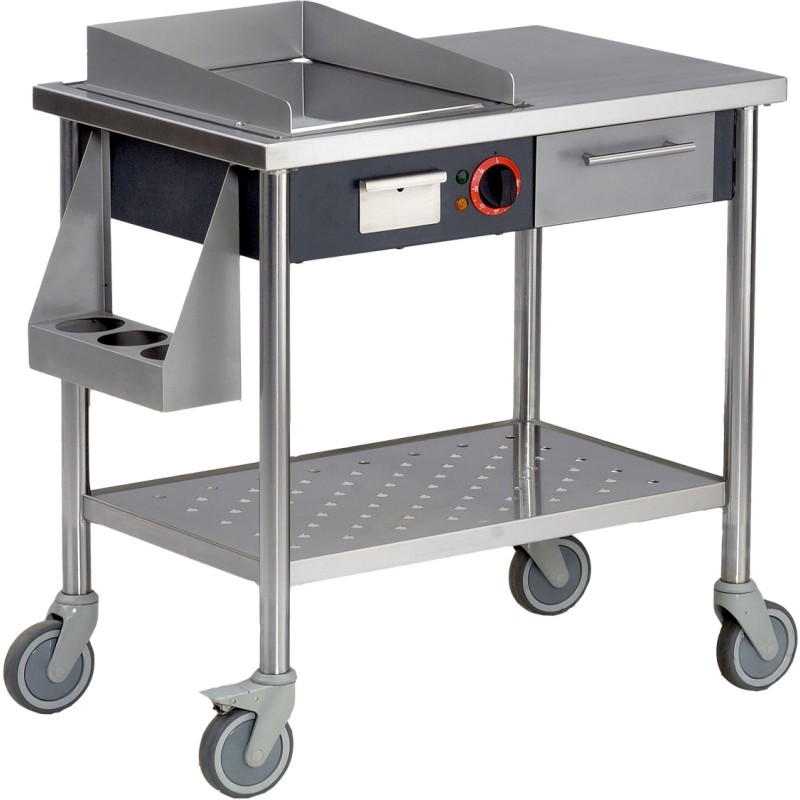 Teppanyaki électrique mobile - Modèle NETY 2.7 CART