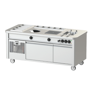 GOURMET STATION – WOK INDUCTION + PLAQUE INDUCTION - Modèle NKBL 20-90 WIP