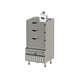 Cuiseur vapeur gaz - 3 niveaux Modèle NGSCD 9-90