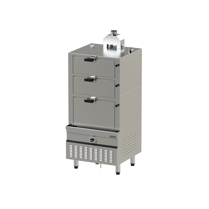 Cuiseur vapeur gaz - 3 niveaux Modèle NGSCD 9-90